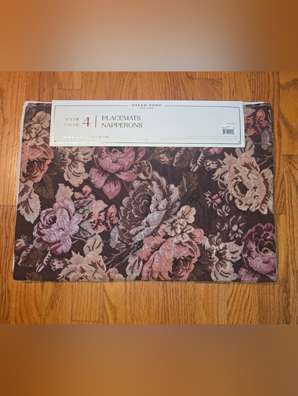 Floral Pattern Placemats - Set of 4 Dream Home